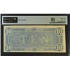 Image 2 : UNITED STATES CIVIL WAR: CONFEDERACY: 10 dollars, 17.2.1864, PMG graded MS63