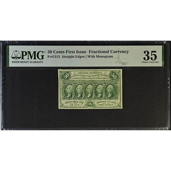 UNITED STATES: 50 cents, 17.7.1862, PMG graded VF35