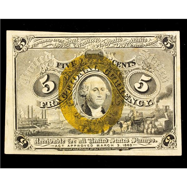 UNITED STATES: 5 cents, 3.3.1863, Unc