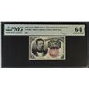 Image 1 : UNITED STATES: 10 cents, 30.6.1864, PMG graded MS64 EPQ