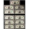Image 1 : UNITED STATES: SET of 11 banknotes, 1969-A, Choice UNC