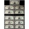 Image 1 : UNITED STATES: SET of 11 banknotes, 1969-D, Choice UNC