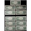 Image 2 : UNITED STATES: SET of 11 banknotes, 1969-D, Choice UNC