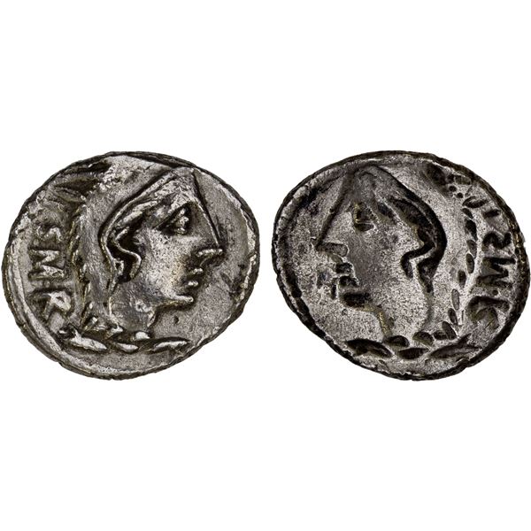 ROMAN REPUBLIC: Thorius Balbus, 105 BC, AR denarius (3.88g), Rome, VF
