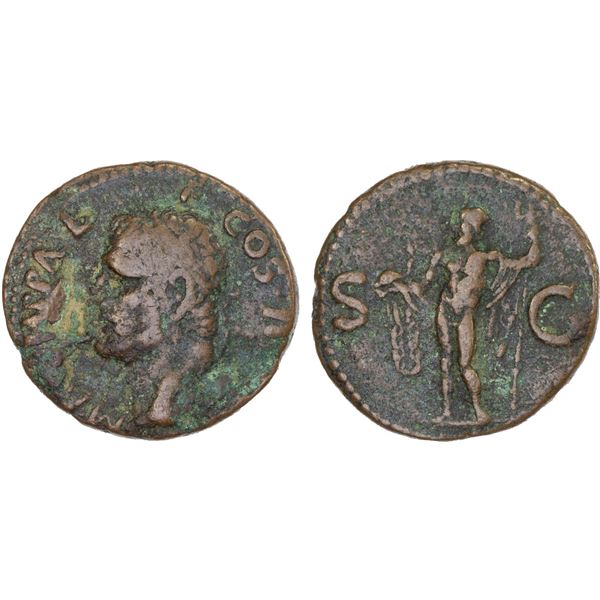 ROMAN EMPIRE: Agrippa, died 12 BC, AE as (10.19g), Rome, 37-41 AD, F-VF