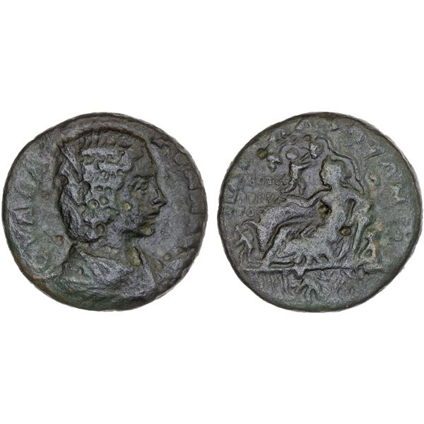 ROMAN PROVINCIAL, THRACE: Pautalia, Julia Domna, augusta, 193-211, AE21 (5.85g), F-VF