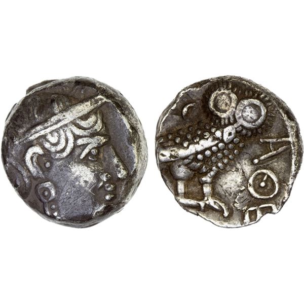 QATABAN: Anonymous, AR tetradrachm (16.35g), ca. 4th century BC, VF