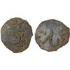 Image 1 : USTRUSHANA: Satachary, 6th/7th century, AE cash (1.58g), VF