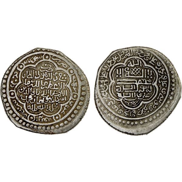 ILKHAN: Uljaytu, 1304-1316, AR dinar (6 dirhams) (11.68g), Shahristan, AH714, beautiful VF