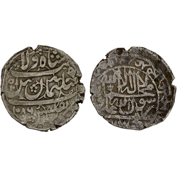 SAFAVID: Sulayman I, 1668-1694, AR abbasi (7.32g), Tiflis (Tbilisi in Georgia), AH1086, lovely VF