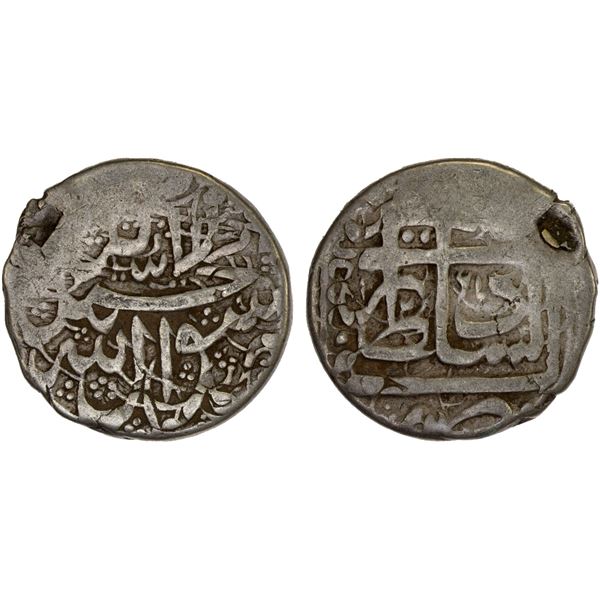 ALIKOZAY: Yar Muhammad Khan, 1842-1851, AR qandahari rupee (5.62g), Herat, AH1261, F-VF