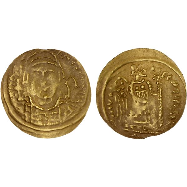 MEDIEVAL ISLAMIC: Anonymous, ca. 8th-12th century, AV burial token (0.84g), VF