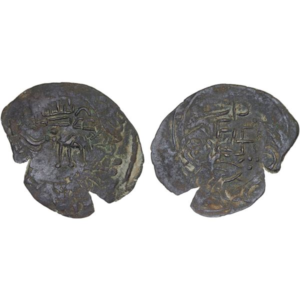 ANCIENT CEYLON: Anonymous, ca. 1st century BC, AE broad unit (7.28g), XF