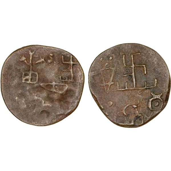 ANCIENT CEYLON: Anonymous, ca. 1st century BC, AE unit (3.84g), VF