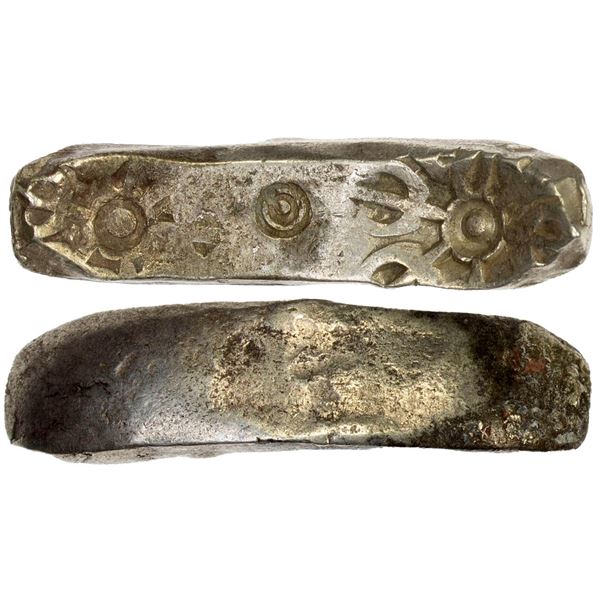 ANCIENT INDIA: GANDHARA: Punchmarked, ca. 450-300 BC, AR shatamana (11.30g), VF-XF