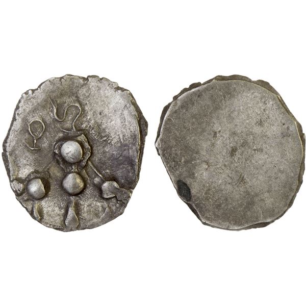 ANCIENT INDIA: GANDHARA: Anonymous, ca. 650-800, AR unit (1.25g), XF