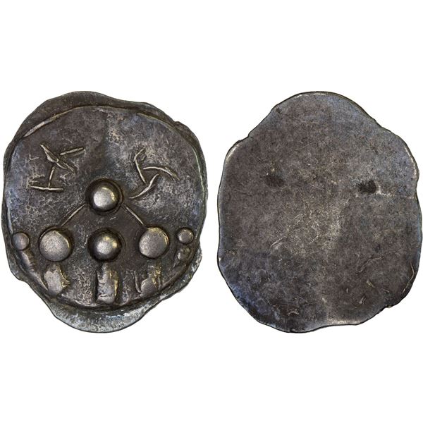 ANCIENT INDIA: GANDHARA: Anonymous, ca. 650-800, AR unit (1.25g), XF