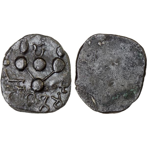 ANCIENT INDIA: GANDHARA: Anonymous, ca. 650-800, AR unit (1.05g), VF