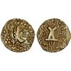 Image 1 : KIDARITE: Durlabha Deva, ca. 665-715, debased AV dinar (7.21g), choice XF