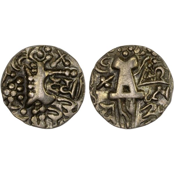 KIDARITE: Durlabha Deva, ca. 665-715, debased AV dinar (7.63g), nearly XF