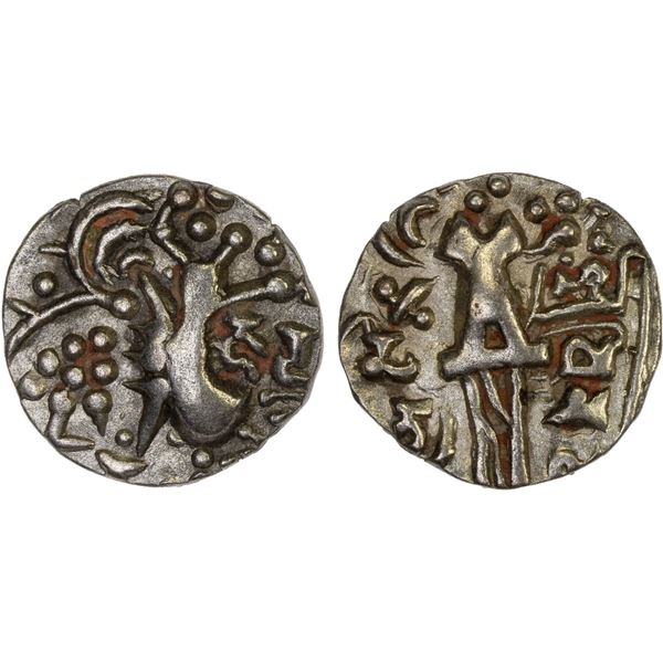 KIDARITE: Vinayaditya, ca. 776-807, debased AV dinar (7.31g), bold VF-XF