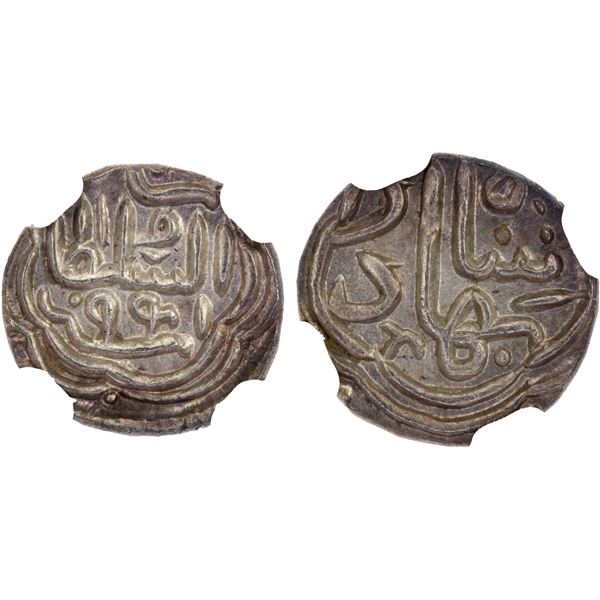 GUJARAT: Qutb al-Din Bahadur Shah, 1526-1537, AR 1/6 tanka, AH941, NGC MS66
