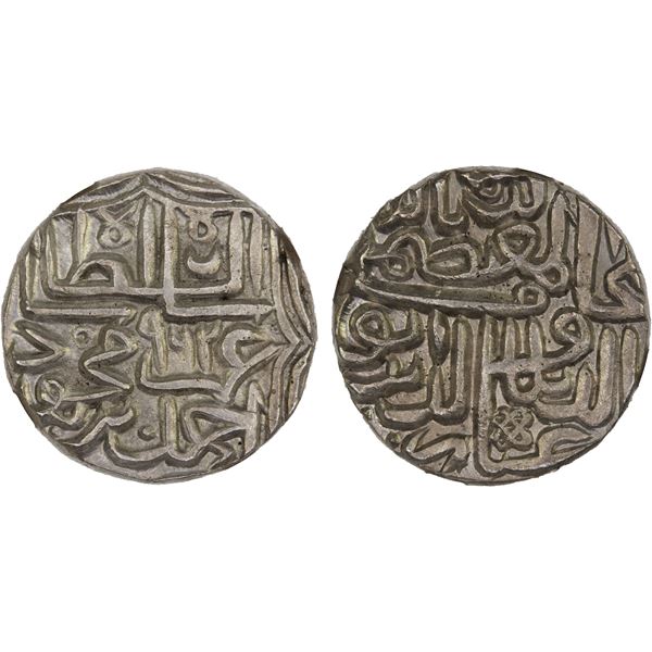 GUJARAT: Ahmad III, 1553-1560, AR tanka (10.83g), NM, AH962, NGC MS64