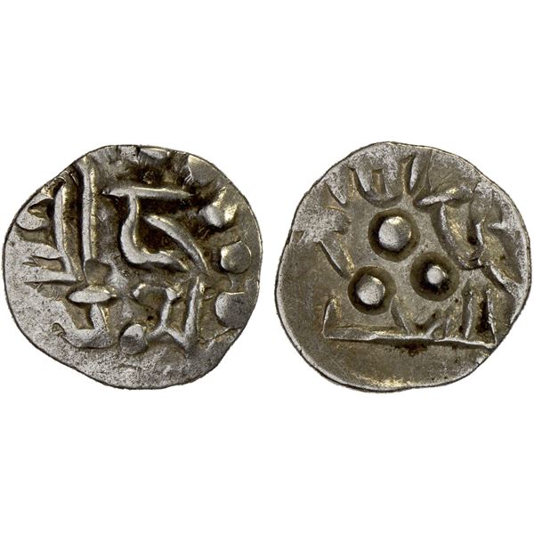 AMIRS OF MULTAN: Jalam II, ca. 830-840, AR damma (0.59g), XF
