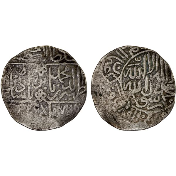 MUGHAL: Babur, 1526-1530, AR shahrukhi (4.65g), Jaunpur, AH936, F-VF