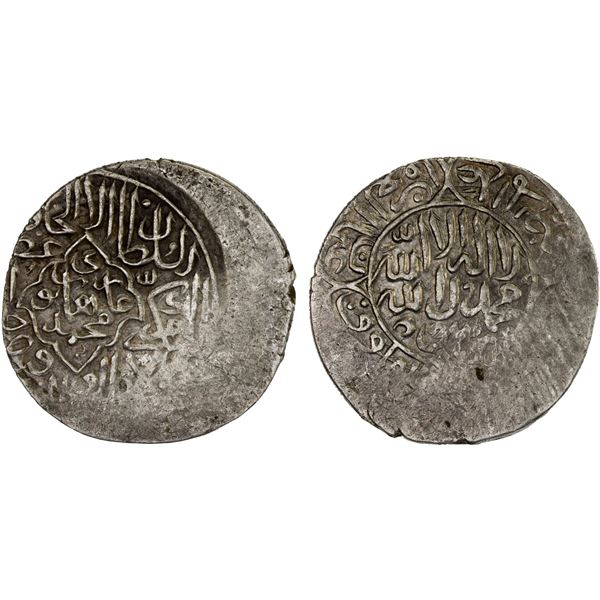 MUGHAL: Humayun, 1530-1556, AR extra light shahrukhi (3.10g), Qandahar, ND, VF