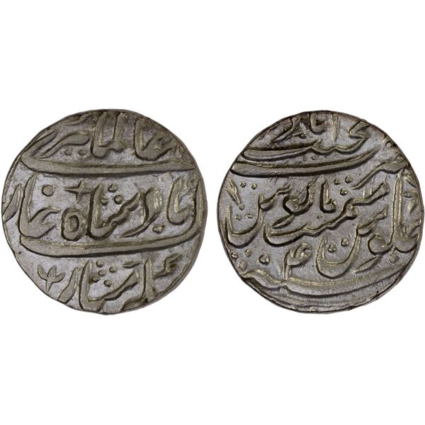 MUGHAL: Alamgir II, 1754-1759, AR rupee (11.29g), Najibabad, year 4, XF-AU