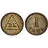 Image 1 : ASSAM: brass tea token (3.57g), XF