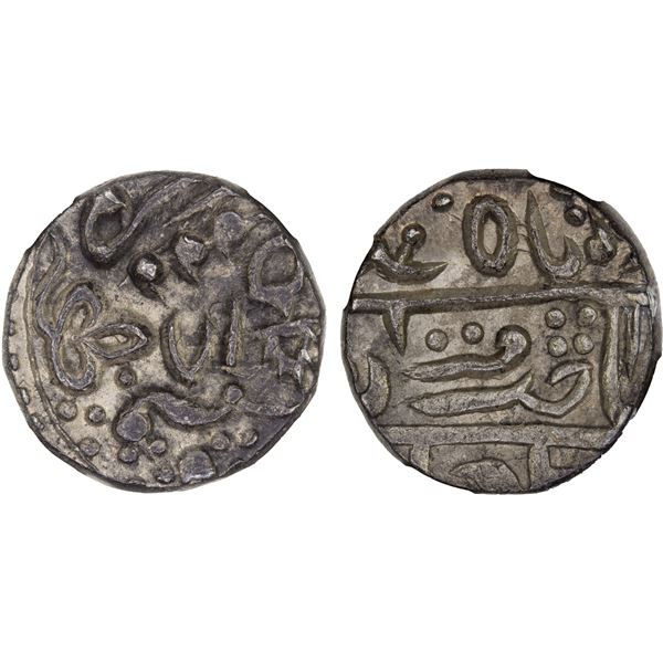 KOTAH: Kishor Singh II, 1819-1828, AR rupee (Nandgaon), year 18 (1825), NGC MS61