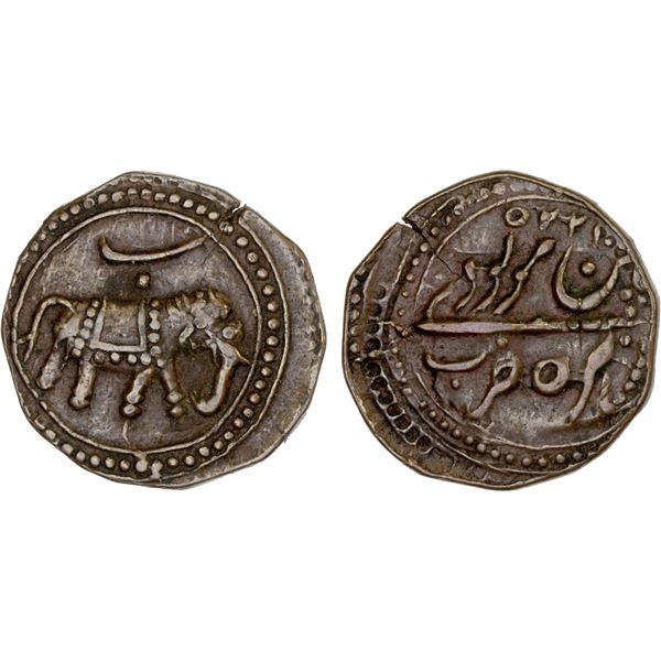 MYSORE: Tipu Sultan, 1782-1799, AE paisa (11.22g), Patan, AM1225, XF
