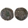 Image 1 : REWAH: Vishvanath Singh, 1835-1843, AE 2 paise (15.87g), VS1906, F-VF