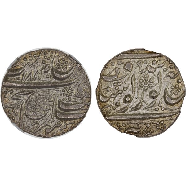 SIKH EMPIRE: AR nanakshahi rupee, Amritsar, VS[18]90, NGC MS63