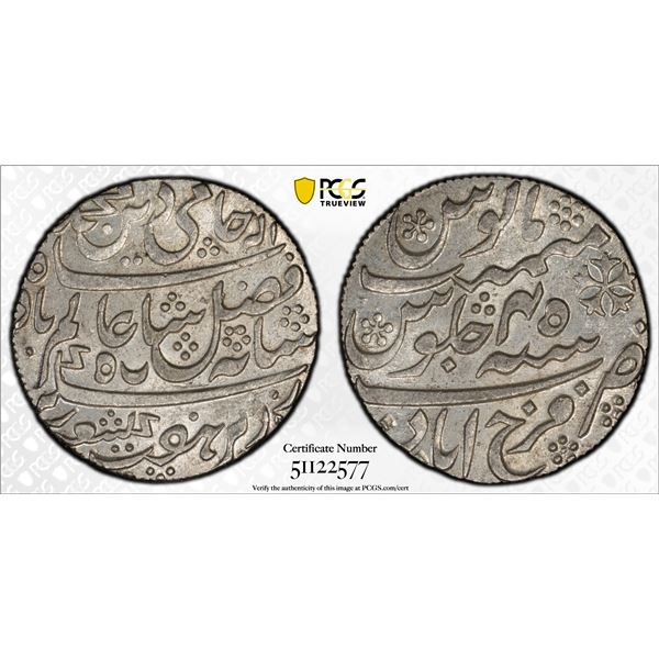 BENGAL PRESIDENCY: AR rupee, Farrukhabad, year 45, PCGS MS63