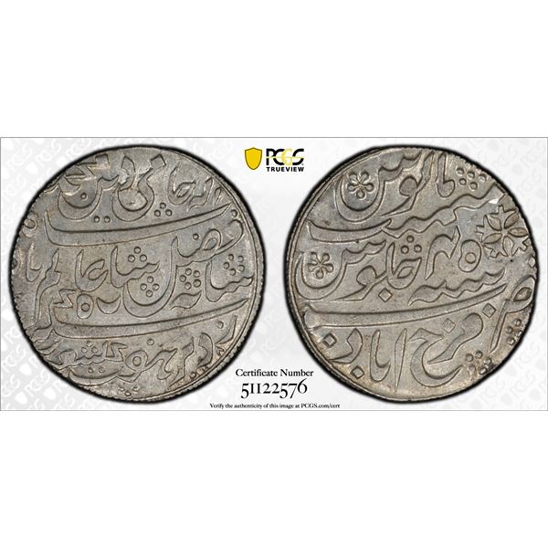 BENGAL PRESIDENCY: AR rupee, Farrukhabad, year 45, PCGS MS62