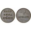 Image 1 : BENGAL PRESIDENCY: AE 1/2 anna, Calcutta, ND (1831-1835), lovely AU