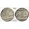 Image 1 : BOMBAY PRESIDENCY: AR 1/2 rupee, Surat, year 4(6), PCGS MS62