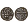 Image 1 : MADRAS PRESIDENCY: AE 1/2 dudu (5 cash) (3.08g), 1784, choice XF
