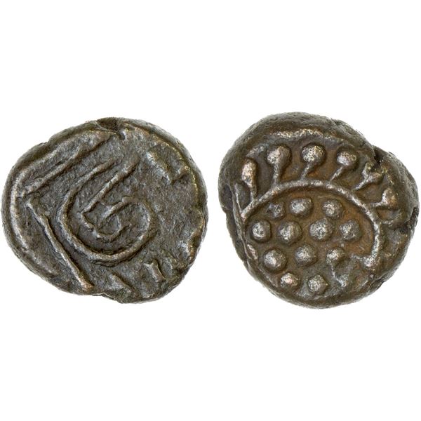 MADRAS PRESIDENCY: AE cash (1.04g), Fort St. David, ND (ca. 1740), VF-XF
