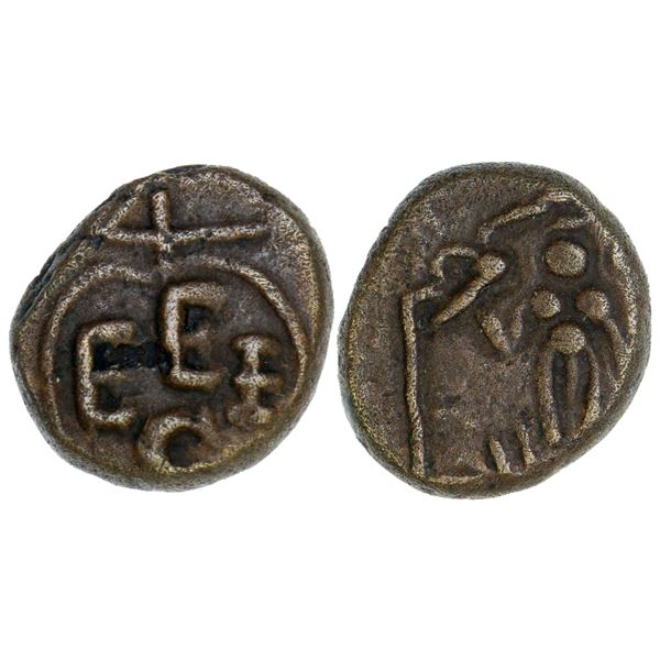 MADRAS PRESIDENCY: AE cash (1.75g), Madapollam, ND (ca. 1701/02), XF