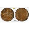 Image 1 : MADRAS PRESIDENCY: AE pie, 1825/AH1240, PCGS MS64 BN