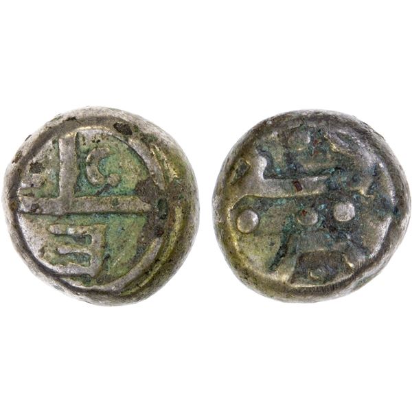 MADRAS PRESIDENCY: BI fanam (1.46g), ND, ca. 1687-1695, VF