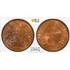Image 1 : BRITISH INDIA: Victoria, Queen, 1837-1876, AE 1/4 anna, 1858(h), PCGS MS64 RB