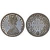Image 1 : BRITISH INDIA: Victoria, Queen, 1837-1876, AR 1/2 rupee, 1862(b), XF-AU