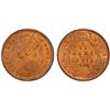 Image 1 : BRITISH INDIA: Victoria, Empress, 1876-1901, AE 1/12 anna, 1895(c), PCGS MS63 RB