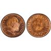 Image 1 : BRITISH INDIA: Edward VII, 1901-1910, AE 1/2 pice, 1909(c), PCGS MS66 RD