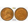 Image 1 : BRITISH INDIA: George V, 1910-1936, AE 1/2 pice, 1935(c), PCGS MS65 RD